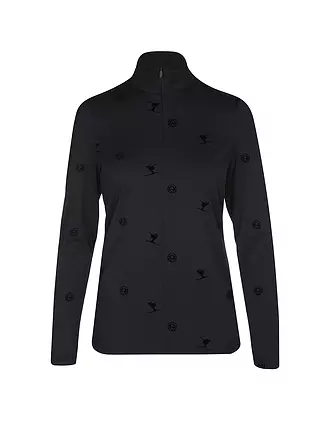 SPORTALM | Damen Unterzieh Zipshirt mit Flock-Print | 